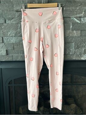 Victoria's Secret Sport Pink Peach Print Leggings